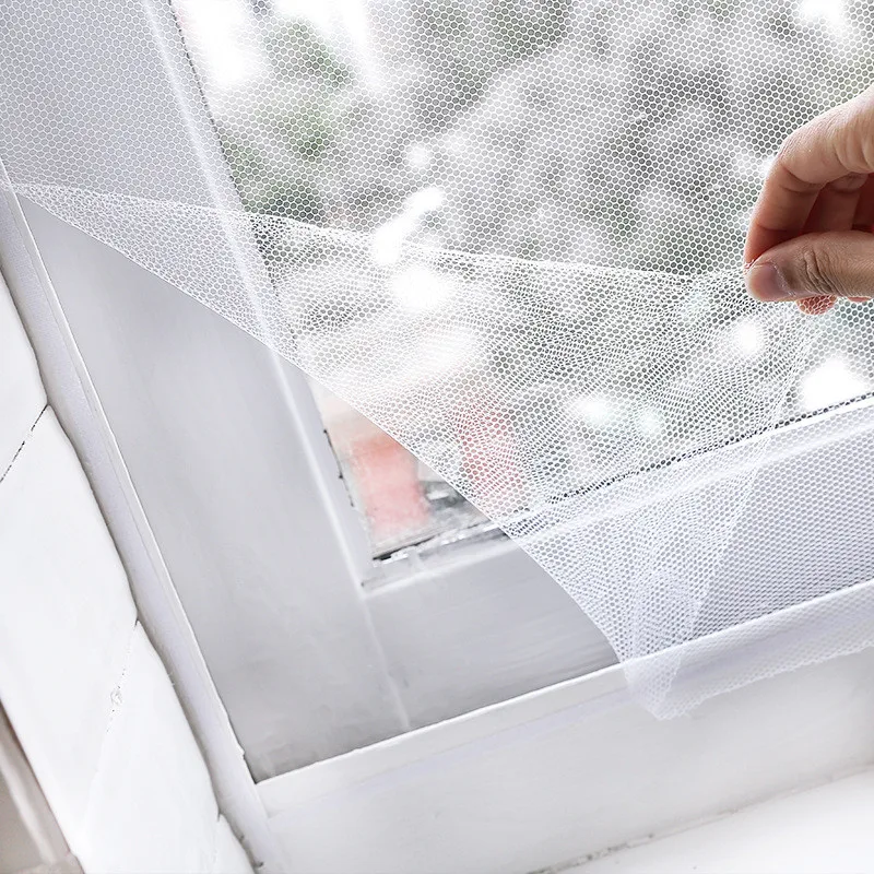 

DIY Anti Insect Indoor Insect Fly Mosquito Protector Mesh Self-adhesive Hook And Loop Tape Polyester Window Screens