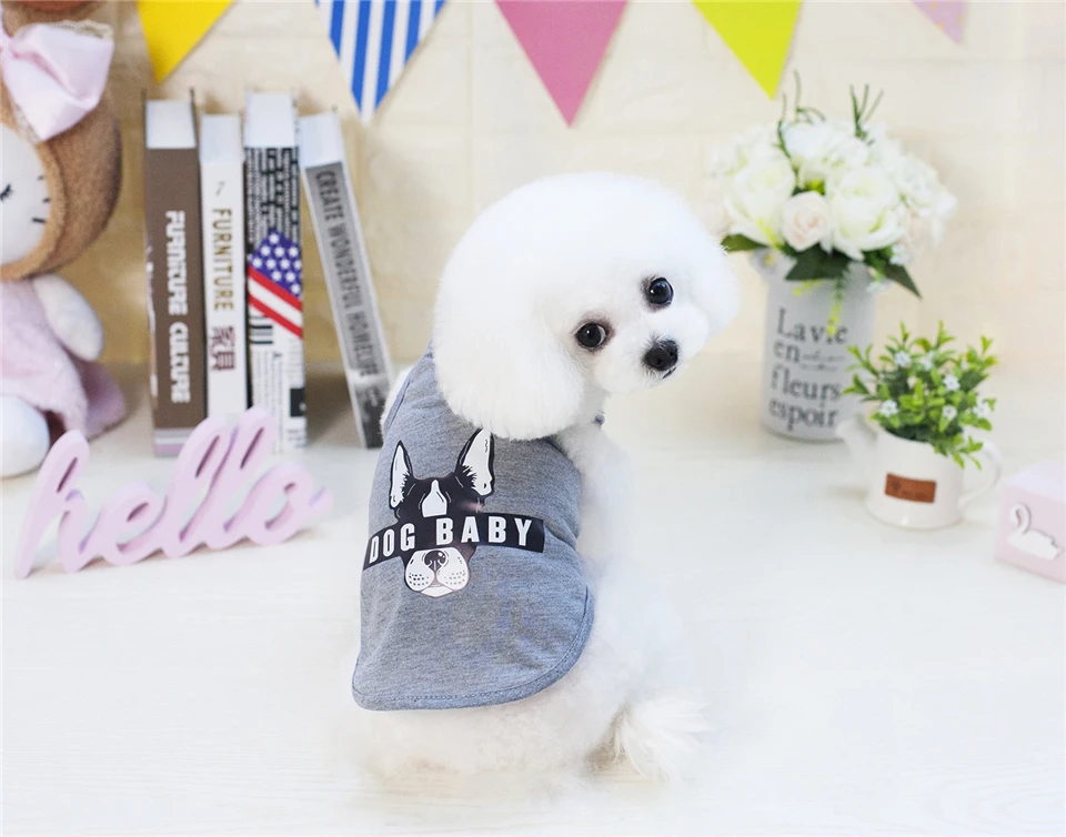 Dog Clothes Summer Clothing for Dogs Chihuahua Pet Clothes Cat S M L XL XXL Dogs Pets Clothing Animal Print 4 colors (11)