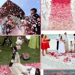 Искусственные лепестки роз шт. 100 многоцветный шелк поддельные цветок филиал День Святого Валентина фестиваль Конфетти Для вечеринки