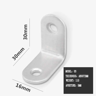 

Thickened Stainless Steel Angle Code 90 Degree L Type Fixed Angle Iron Bearing Plate Support Stainless Steel Right Angle Support