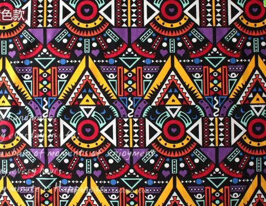 ZENGIA 145 см x 100 см, африканская индийская хлопковая Этническая Лоскутная Ткань для скатерти, подушки, шитье, домашний декор, ткань - Цвет: 1