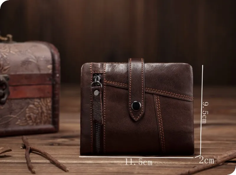 Portefeuille Vintage En Cuir pour Homme