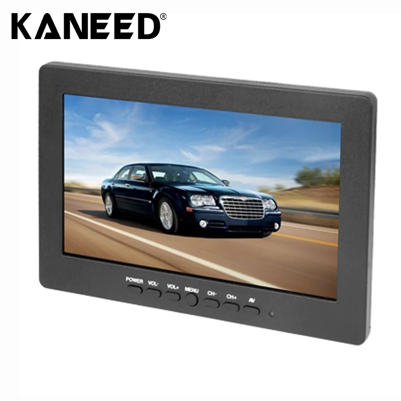 

High Quality Car Monitor Auto Accessories 7 inch TFT LCD Color Monitor Support Three Channel AV Inputs Built-in Speaker