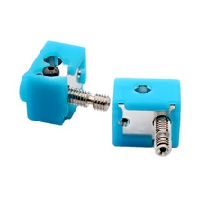 1PC E3D V6 Heated Block Silicone Sleeve Cover Case Warm Keeping Heat Preservation Cover in Blue ColorFor Reprap 3D Printer Parts