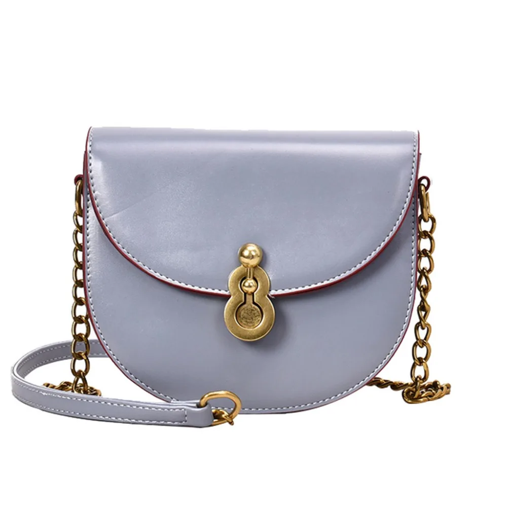 

Crossbody Bags For Women 2019 Fashion Messenger Bag For Girls Pure color One-Shoulder Hand-Held Small Saddle Bag K514