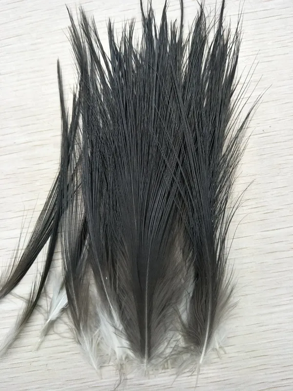 Wholesale 100pcs natural Great black Heron feathers silk 6-8inch//15-20cm