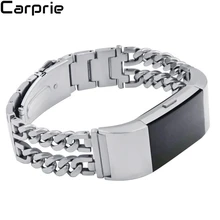 Высокое качество Модный аксессуар браслет из нержавеющей стали ремешок на запястье для FitBit Charge 2 Прямая apr24