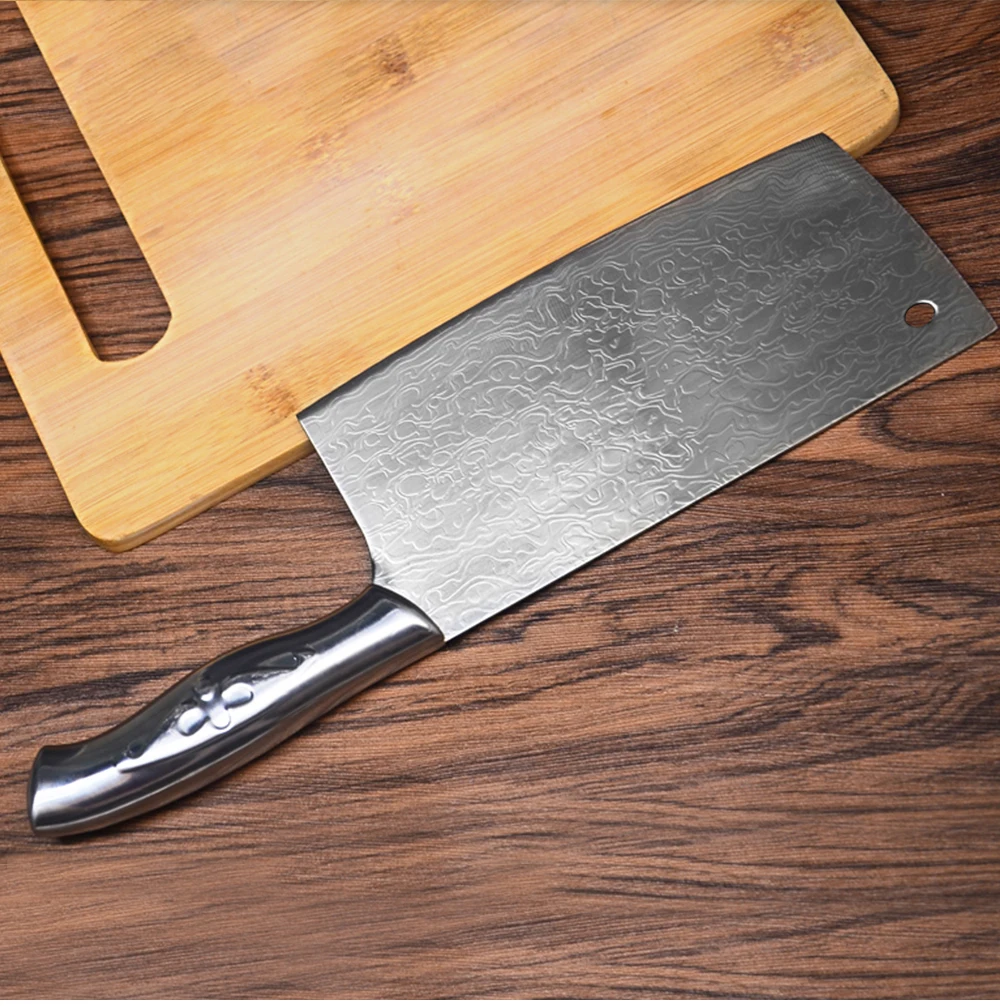 SOWOLL многоцелевой Нержавеющая сталь Ножи 7 дюймов с антипригарным покрытием для измельчения и Кливер Кухня Ножи очень острые и энергосберегающие инструмент