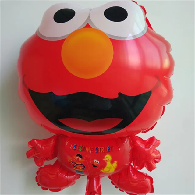 1 Pc Sesame Street Elmo Cartoon Firures Foil Balloon Toy For Kid Party Birthday Gifts Red