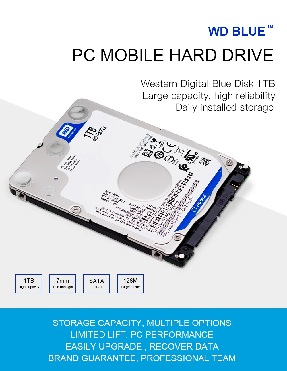 WD Western Digital Blue 1 ТБ hdd 2,5 SATA WD10SPZX диско Дуро ноутбук внутренний Sabit ЖЕСТКИЙ ДИСК ВНУТРЕННИЙ HD ноутбук жесткий диск