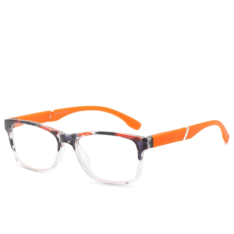 Imwete унисекс очки мода дальнозоркость очки для чтения Для мужчин Для женщин HD Смола объектива дальнозоркостью очки для чтения 1,5+ 2,5+ 3,5+ 4,0 - Цвет оправы: ORANGE