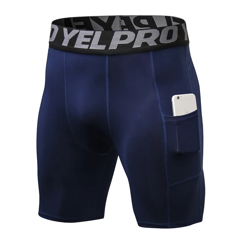 Новые спортивные шорты мужские быстросохнущие мужские шорты для бега тренировка фитнес компрессионные колготки шорты Одежда для баскетбола спортивные шорты - Цвет: navy blue