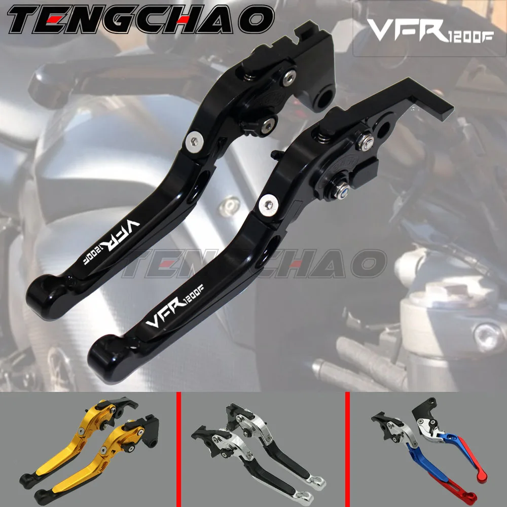 

Laser Logo(VFR1200F) Red+Titanium New CNC Motorcycle Brake Clutch Levers For Honda VFR 1200/F 2010 2011 2012 2013 2014 2015 2016