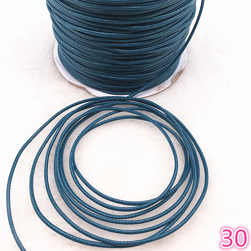 

10meters Dia 1.0 /1.5mm Waxed Cotton Cord Waxed Thread Cord String Strap Necklace Rope Bead For Jewelry Making DIY Bracelet #30