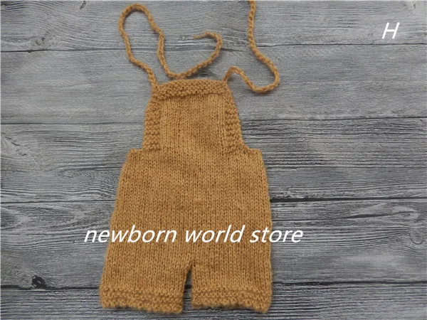 Детские штаны, Комбинезоны для фотосъемки новорожденных, мохеровые комбинезоны - Цвет: H