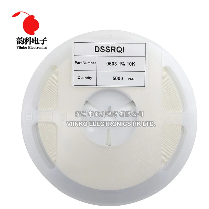 5000 шт. 1% SMD резистор 0R ~ 10M 1/10W 0 0603 1 10 100 150 Ом 1K 220 K 10K 330 1R 10R 100R 150R 220R 330R м | Электронные