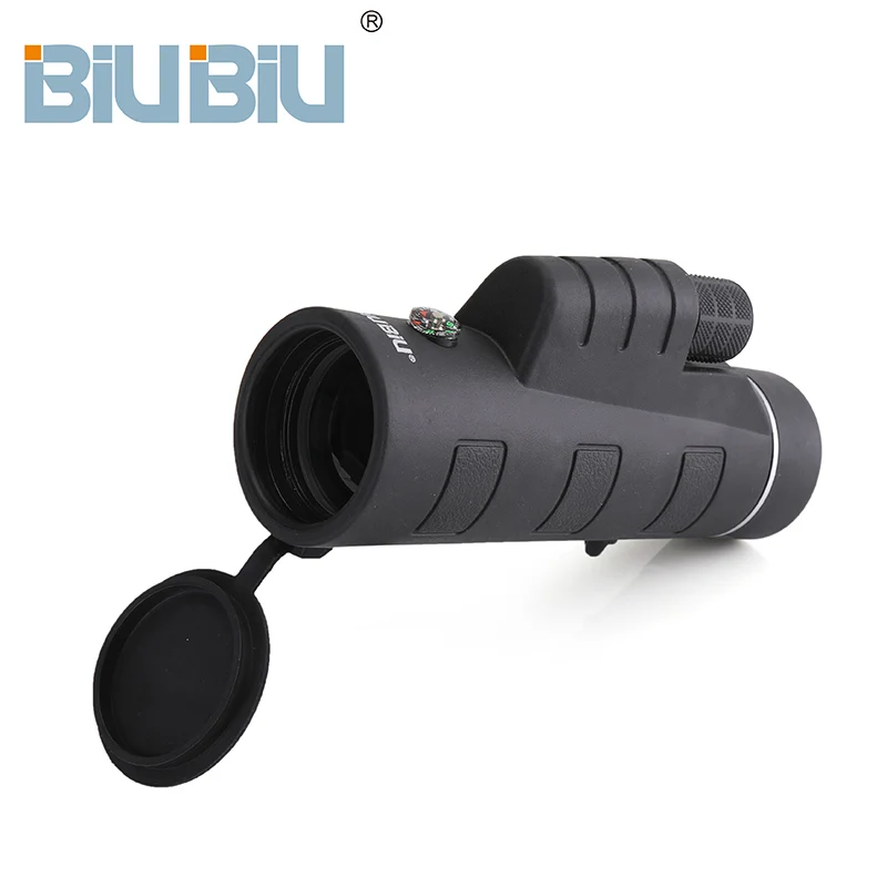 BIUBIU 10x40 HD Monocular High Quilaty Outdoor Monocular Telescopio Vision Camping Hunting Telescope Focusing Adjustment 