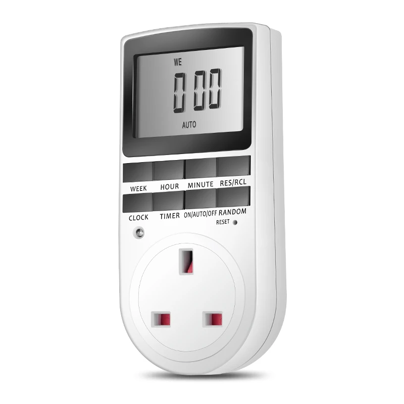 Новый ЕС Plug портативный in цифровой таймер 24 h 7 дней Неделя с ЖК дисплеем для