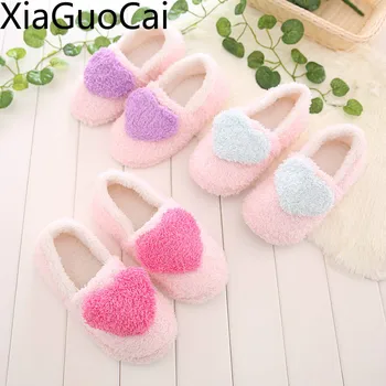 

Winter Warm Women Indoor Slippers Soft-soled Loving Cotton Slippers Indoors Skid-proof Female Cotton Slippers Shoes Wholesale