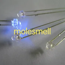 1000 шт 1,8 мм Ультра яркий синий светодиодный 1,8 мм синий прозрачный СВЕТОДИОДНЫЙ светильник