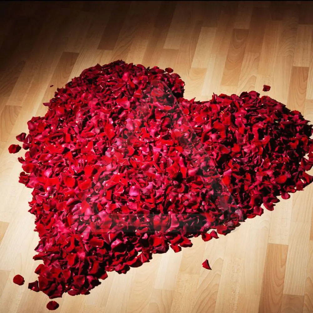 Decorations 1000pcs Silk Rose Petals Wedding Confetti Flower