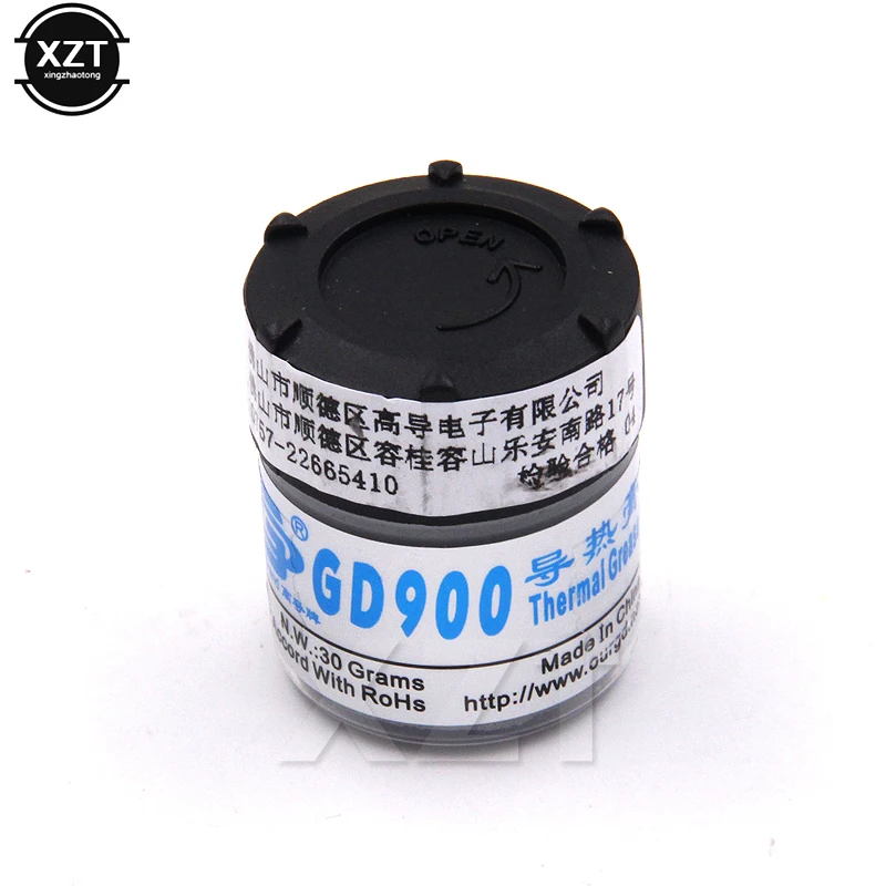 

1PCS GD Thermal Conductive Grease Paste Silicone Gray Nano GD900 Containing Silver Heatsink Compound Net Weight for CPU Chip