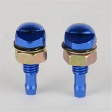 2PCS Blue Car Auto Vehicle Windshield Spray Nozzle On Front Hood Bonnet Wiper Washer Spray Eyes For Auto Car Accessories