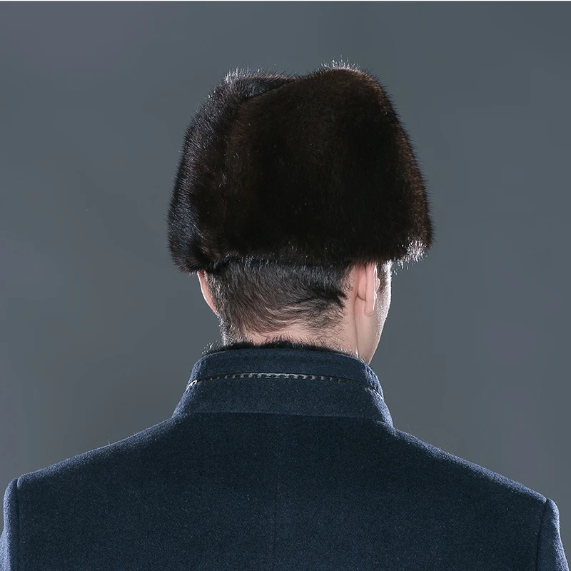 LTGFUR брендовые меховые шапки для мужчин, натуральный мех норки, Теплая мужская шапка ручной работы, зимние уличные спортивные русские шапки, Лидер продаж