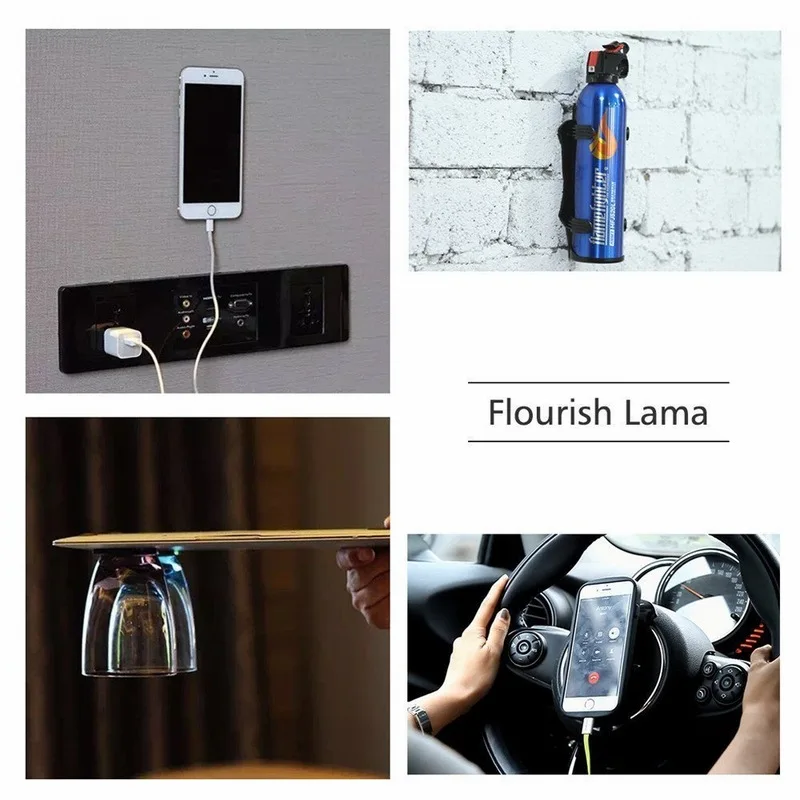 Portefeuille Cell Phone Stand Holder Sticky Car Bracket Pads Rubber For iPhone X 8 Plus 7 5 6 Mobile suporte celular Accessories (4)
