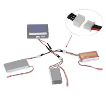 SYMA X8C X8W X8G MJX X600 X101 V666 дрона с дистанционным управлением Li-po Батарея Зарядное устройство Подключите мульти Выход 7,4 V кабель X8C запасные части для радиоуправляемого квадрокоптера Запчасти