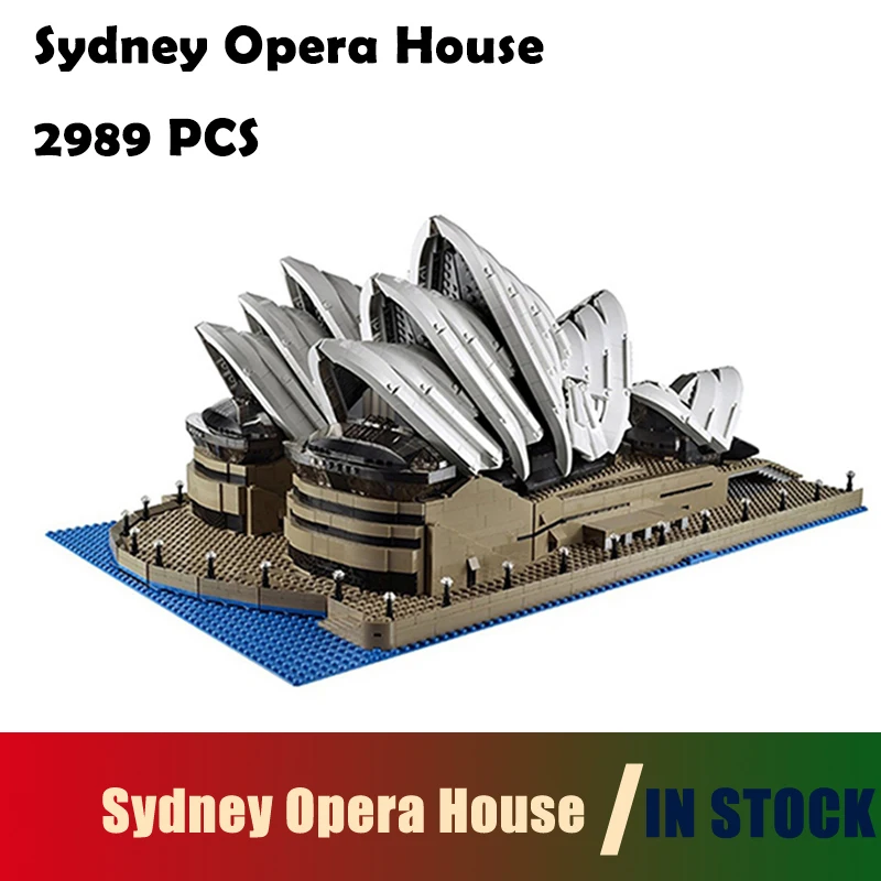 

Compatible with lego Model Building Blocks toys 2989Pcs 17003 Sydney Opera House Kits figures 10222 Educational toys hobbies
