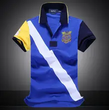 Free shipping 2016 Men’s Clothing T-shirt cotton lapel POLO shirt fashion Cotton T shirt Embroidery leisure short sleeves