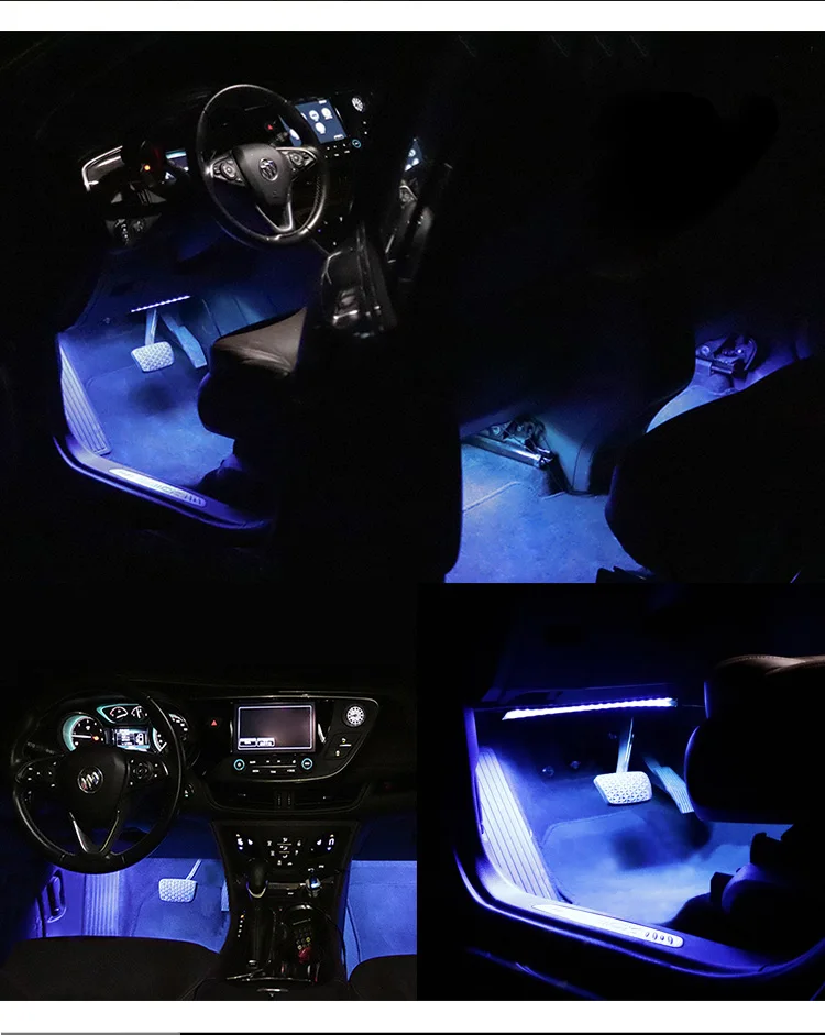 QPLOVE аксессуары для автомобиля внутренний светодиодный Корпус Шасси все подходит удобный удаленный контроль Unversal украшение автомобиля свет
