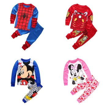 

Children's Clothing Sets Boys Sleepwear Clothes Kids Batman Pajamas Set Baby Girls Cotton Cartoon Pijamas Spring Autumn Pyjamas