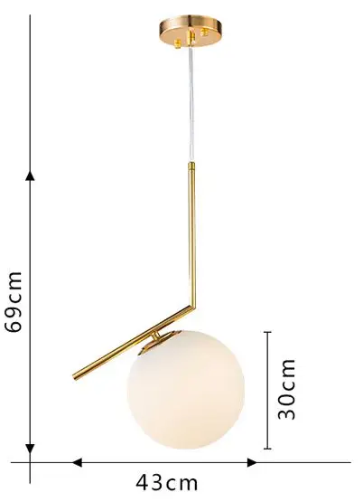 LukLoy современный Глобус мяч Настольный Светильник Настольный светильник Кухня Гостиная Спальня подвесной фурнитура для подвесного