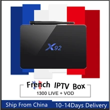 X92 Android 7.1 S912 Smart TV Box&pro neo iptv subscription Europe France Beigium Arabic bein sport Android tv box iptv tv box