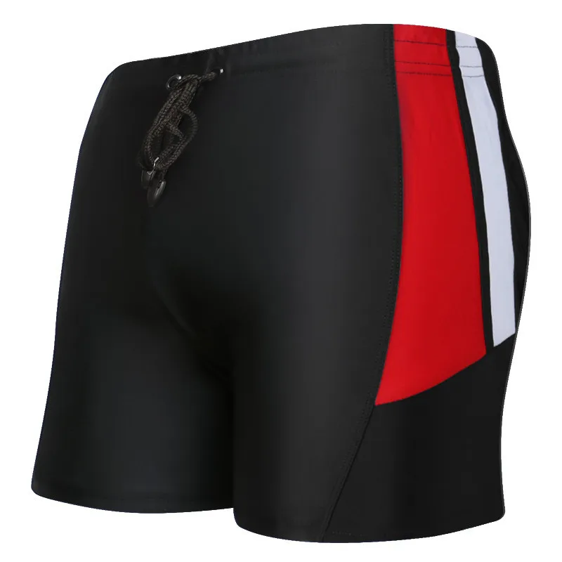 

Men's Swimming Trunks 2018 New Summer Plus Size Swimsuit Man Beach Mens Bathing Suit Men Swimwear Costume Uomo Da Bagno Black
