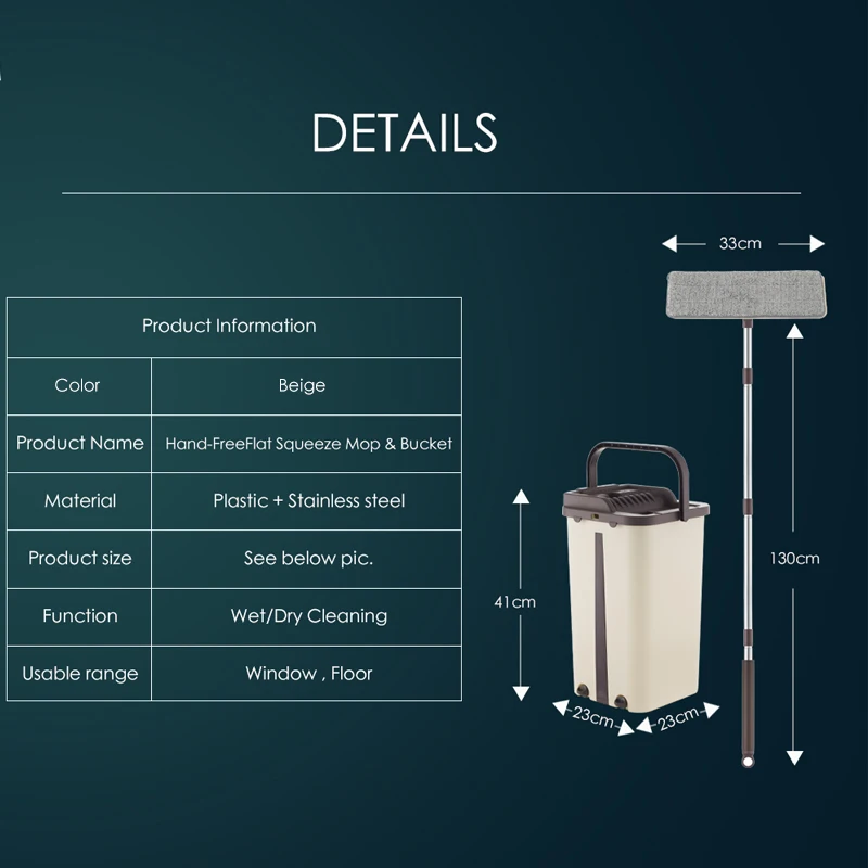 Billig Premium Magischer Mopp Und Eimer System Mit Hand Freies Waschen Ersatz Mikrofaser Mopp Kopf Nutzung auf Hartholz Boden Laminat Fliesen
