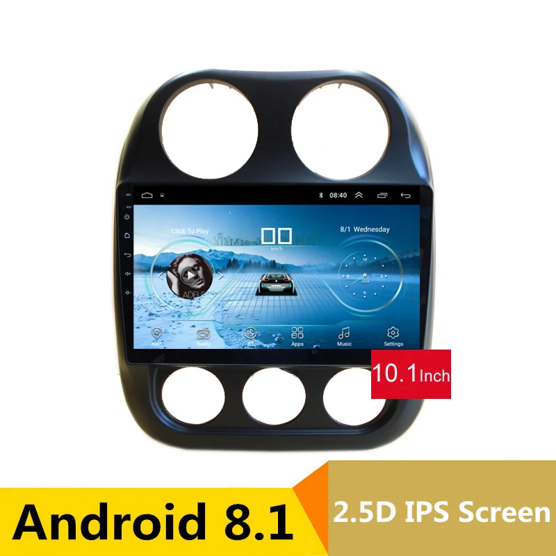 

10" 2.5D IPS Android 8.1 Car DVD Multimedia Player GPS for JEEP COMPASS 2010 2011 -2016 audio car radio stereo navigation