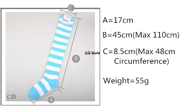 17 цветов, для девочек, студенток, Осень-зима, теплый полосатый чулок, выше колена, носки до бедра, для аниме, школьная форма