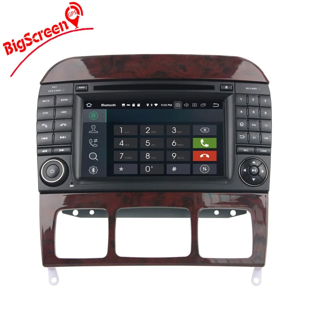 Flash Deal 2 Din Android 8.0 RAM 4GB+32GB 8 Core Car Radio GPS Navi For Mercedes Benz S-Class W220 S280 S320 S350 Radio Wifi DAB+BT stereo 3