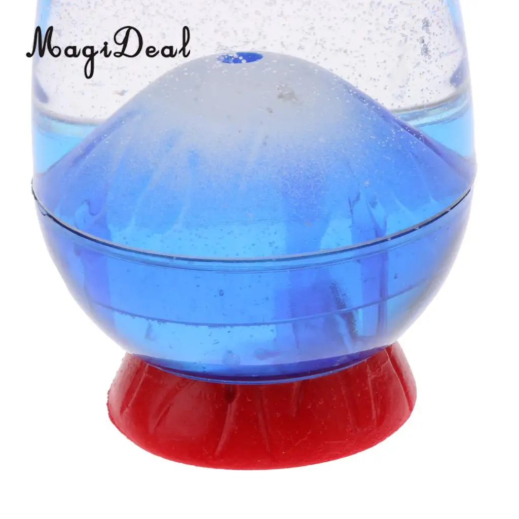 MagiDeal 1Pc Egg Volcano Eruption Liquid Hourglass Sand Timer for Bedroom Kitchen Home Decor Novelty Birthday Gift 3Colors