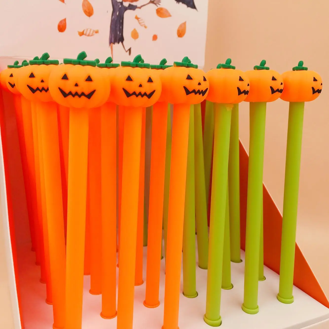 Abóbora de Halloween Material de Escritório 36 Pçs e lote Gel Caneta Assinatura Caneta Escolar Papelaria Escola Presente Relativo à Promoção 5 Cheap Canetas de gel