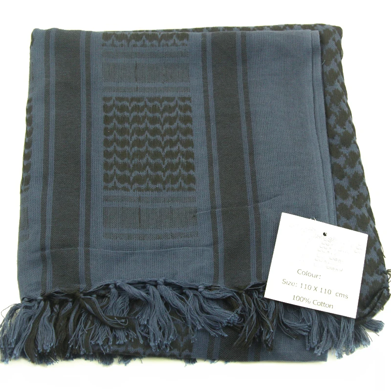 Тактический шарф наружный унисекс военный кеффиех шемаг шарф в арабском стиле шаль шейный платок головной убор синий