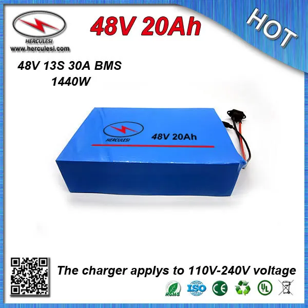 Аккумуляторная батарея для электрического скутера 48 В 20 А · ч 1000 Вт|48v 20ah 1000w|48v
