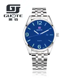 Мода 2017 г. часы Для мужчин Элитный бренд котировка синий часы Для мужчин спортивные кварцевые часы двойной время Relogio Masculino Esportivo relojes