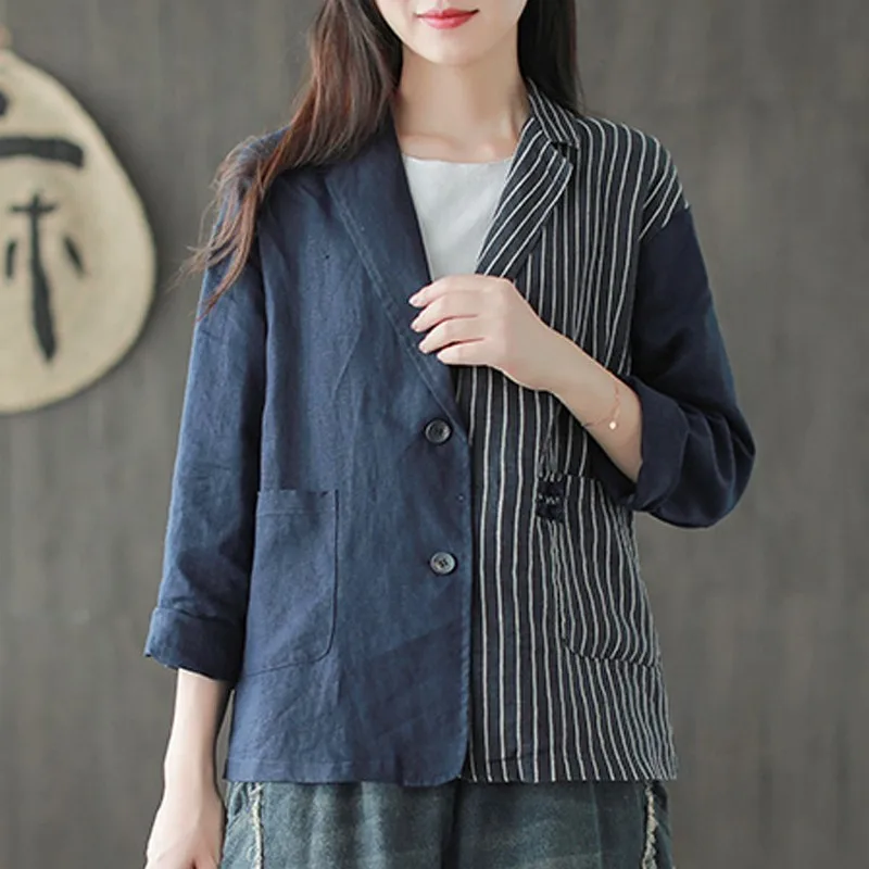 Осенняя модная Корейская одежда Max LuLu 2019 женская льняная уличная женские