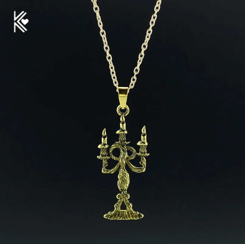 New Arrived Beauty and the Beast Lumiere Candelabra Charm pendant