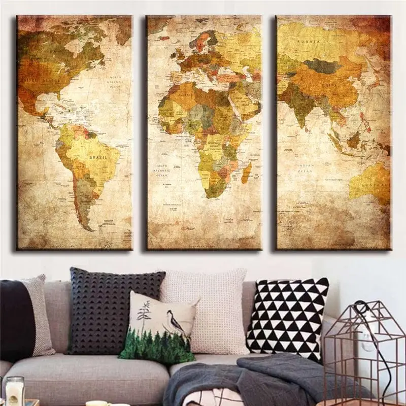 Карта постер на стену