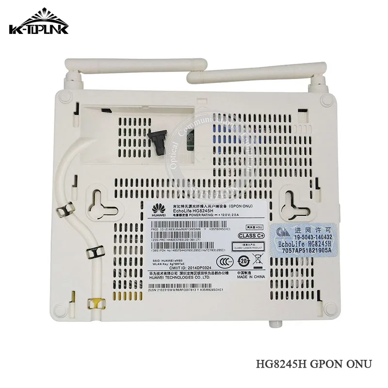 100% Оригинальный HG8245H GPON OUN 4GE + 2 порта Голос WIFI 5dbi английская прошивка беспроводное